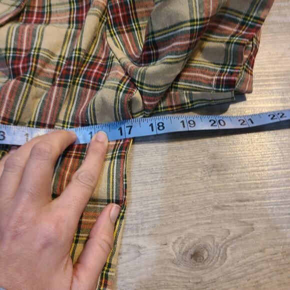 Nasty gal size 8 button down plaid midi dress with shoulder pads - Picture 9 of 10